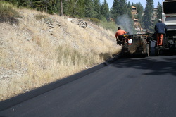 picture of paving and dyke work